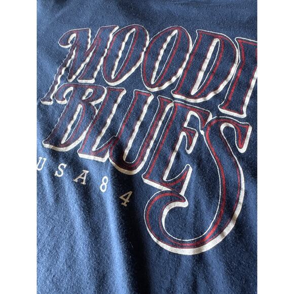 VTG Moody Blues ‘Summer Nights ‘84 USA Made Single Stitched XL Screen Stars Blue - Picture 4 of 6